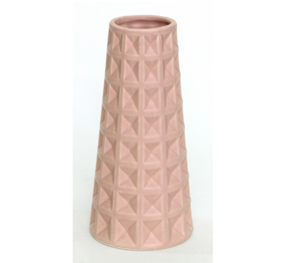 купить Ваза керамика 9*9*17см GK-64062B розовая в мск