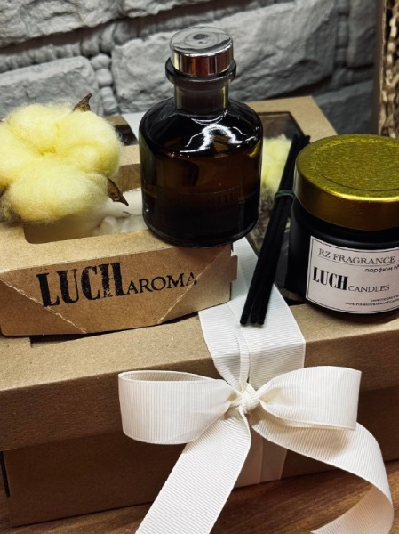 Подарочный набор ароматов (свеча,саше,Диффузор) №3 (1)