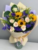 Букет Огоньки с подсолнухами и статицей  (1)