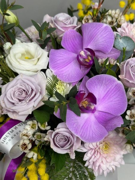 Композиция Дыхание ветра с орхидеей (3)