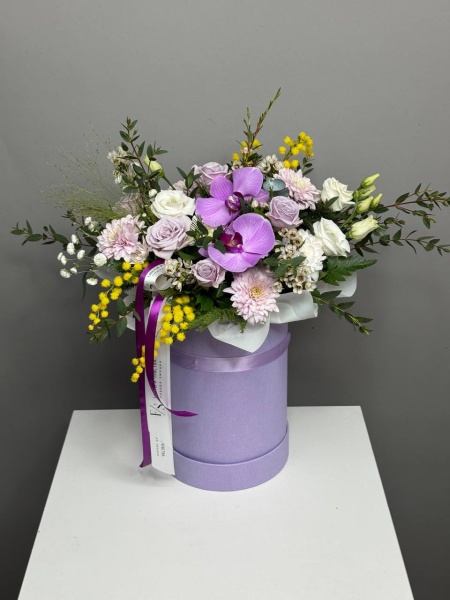 Композиция Дыхание ветра с орхидеей (2)