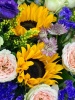 Букет Огоньки с подсолнухами и статицей  (4)